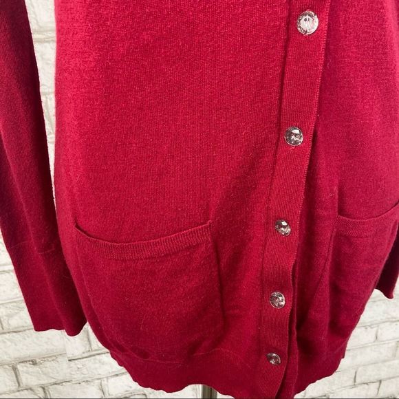 Express Rhinestone Button Cardigan Size Medium - Picture 5 of 9